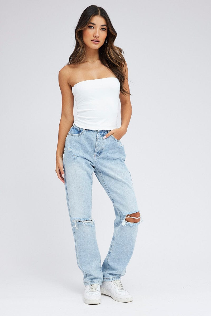 Denim Dad Jean High Rise for Ally Fashion