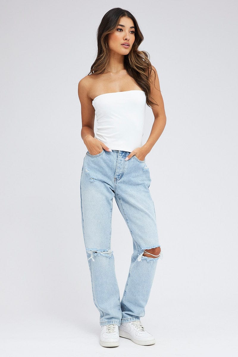 Denim Dad Jean High Rise for Ally Fashion