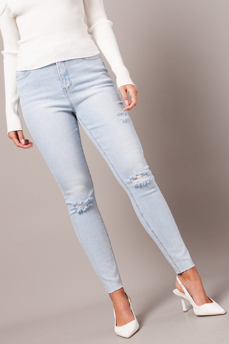 Denim Skinny Jean High Rise for Ally Fashion