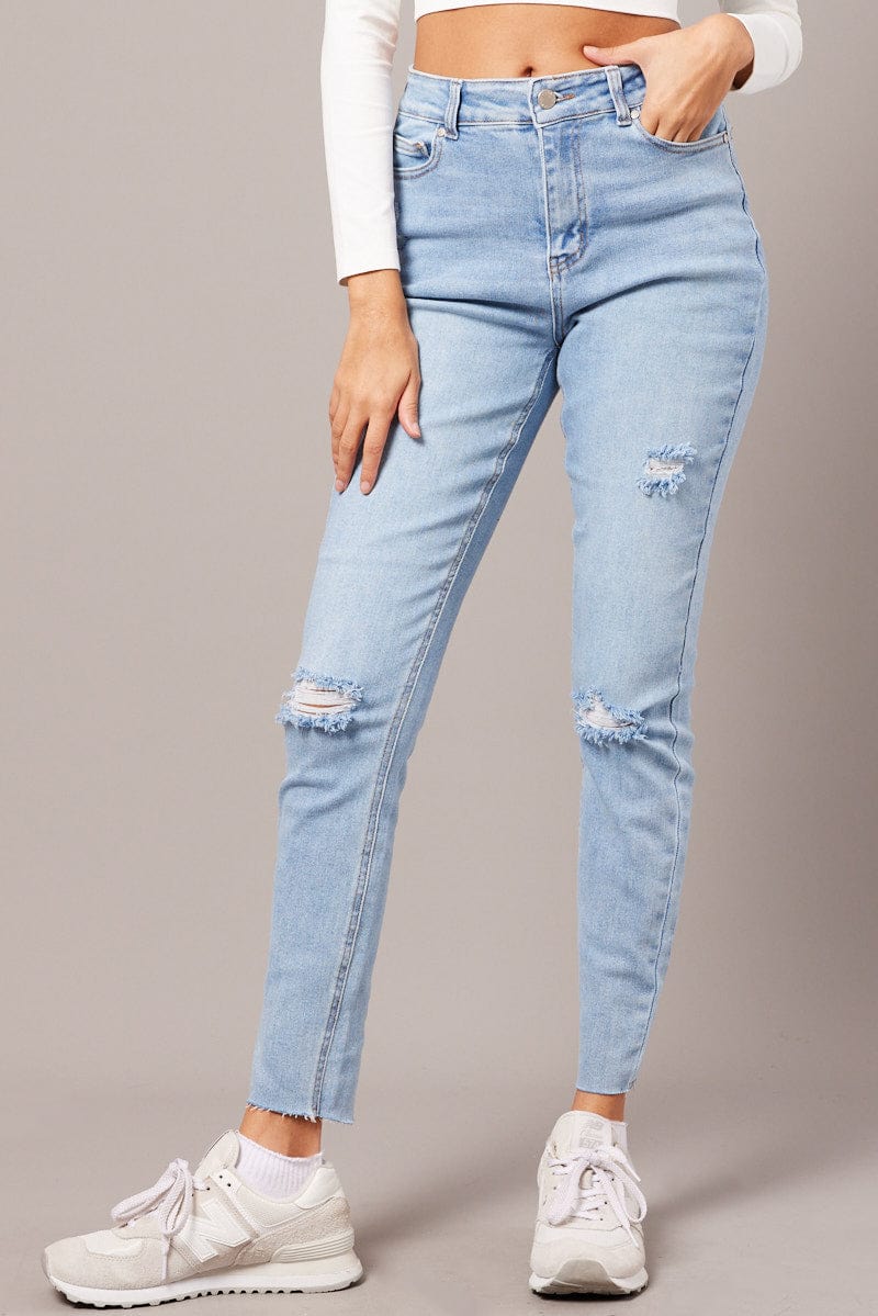 Denim Skinny Jean High Rise for Ally Fashion