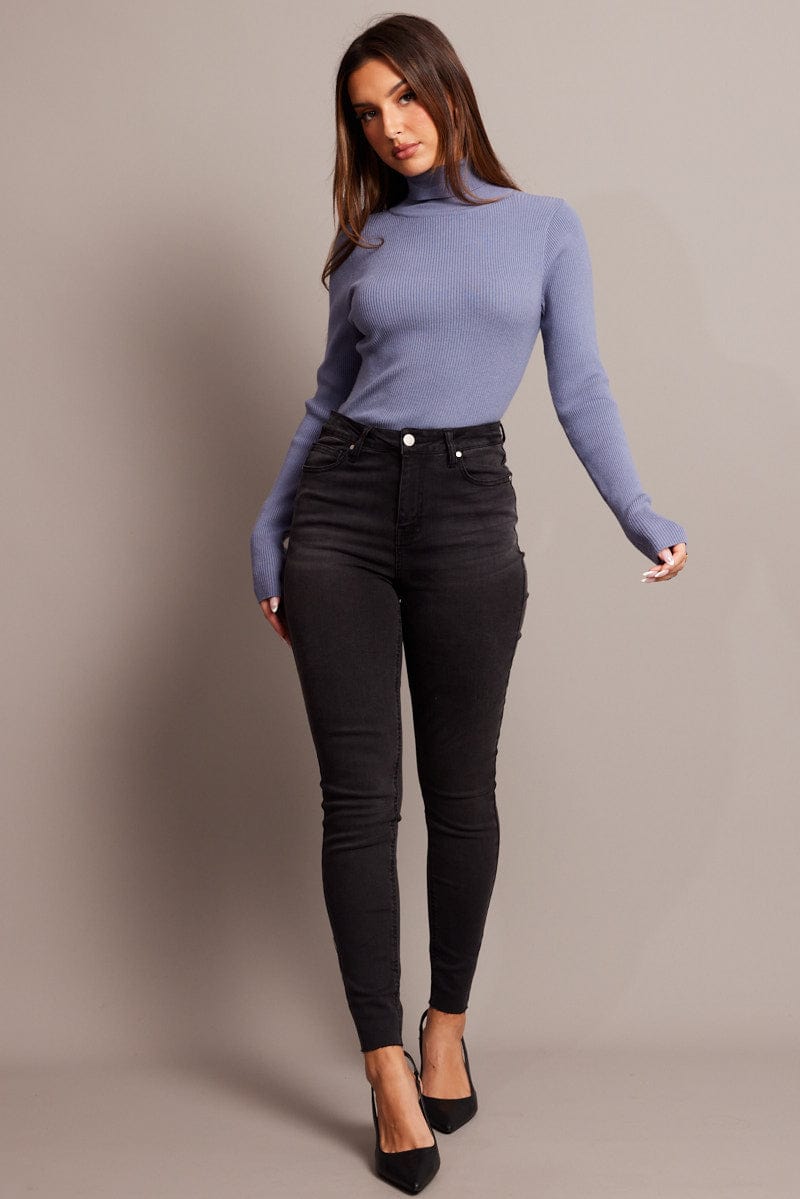 Grey Skinny Jean High Rise for Ally Fashion