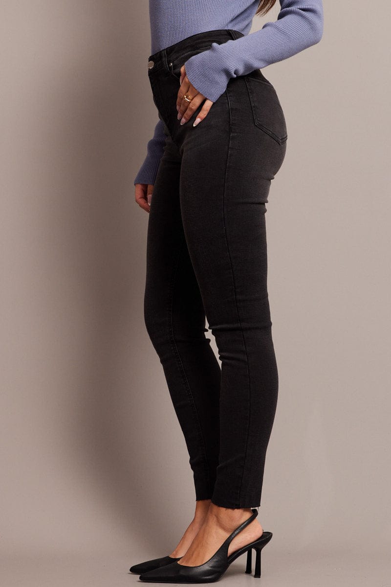 Grey Skinny Jean High Rise for Ally Fashion