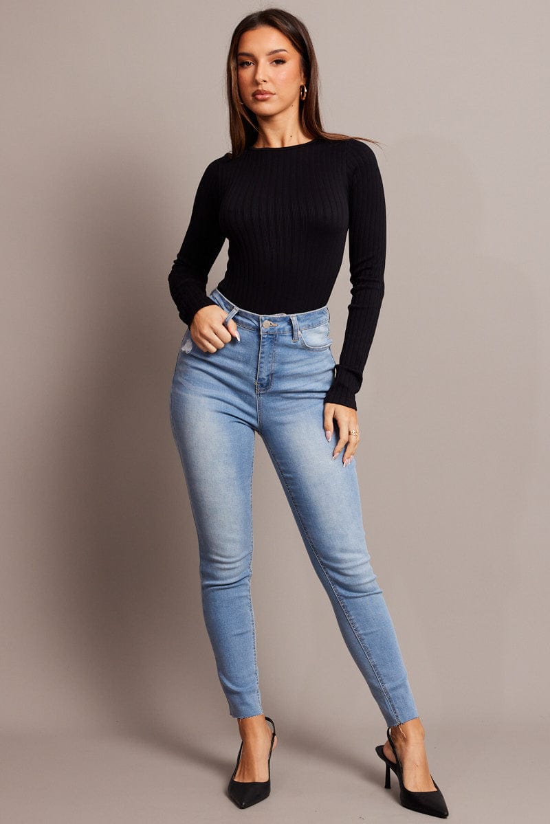 Denim Skinny Jean High Rise for Ally Fashion