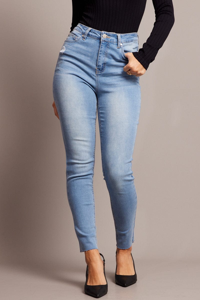 Denim Skinny Jean High Rise for Ally Fashion