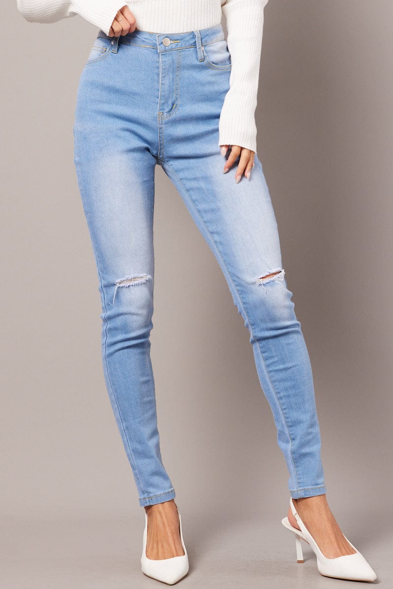 Denim Skinny Jean High Rise for Ally Fashion