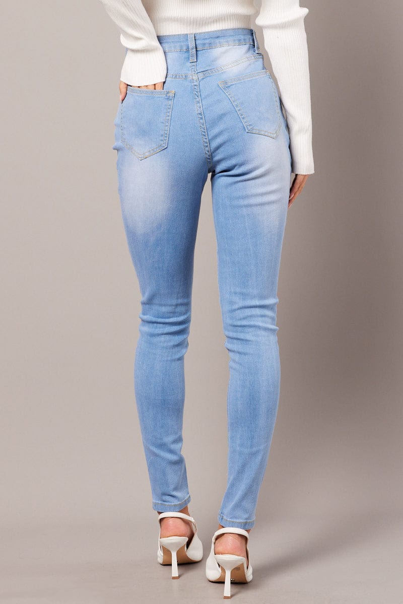 Denim Skinny Jean High Rise for Ally Fashion