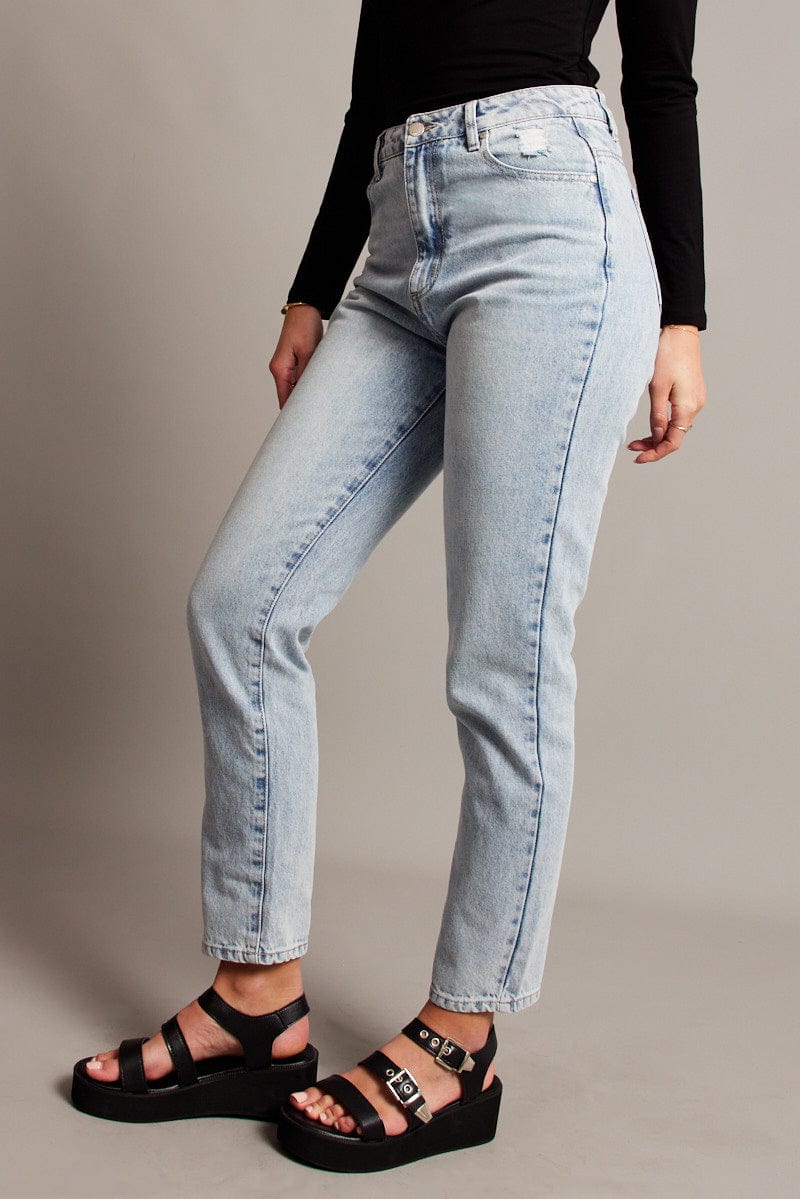 Denim Boyfriend Jean High Rise for Ally Fashion