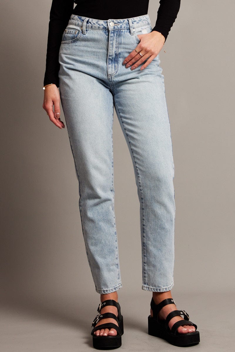 Denim Boyfriend Jean High Rise for Ally Fashion