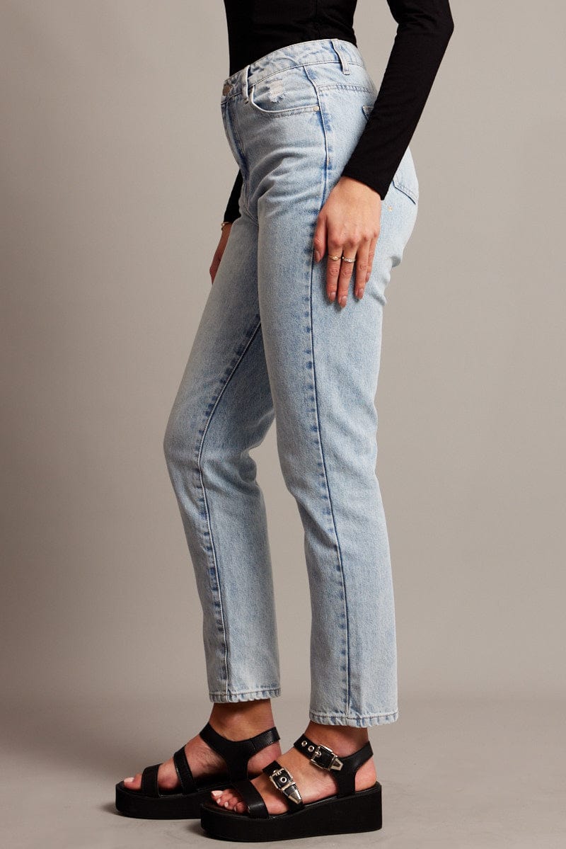 Denim Boyfriend Jean High Rise for Ally Fashion