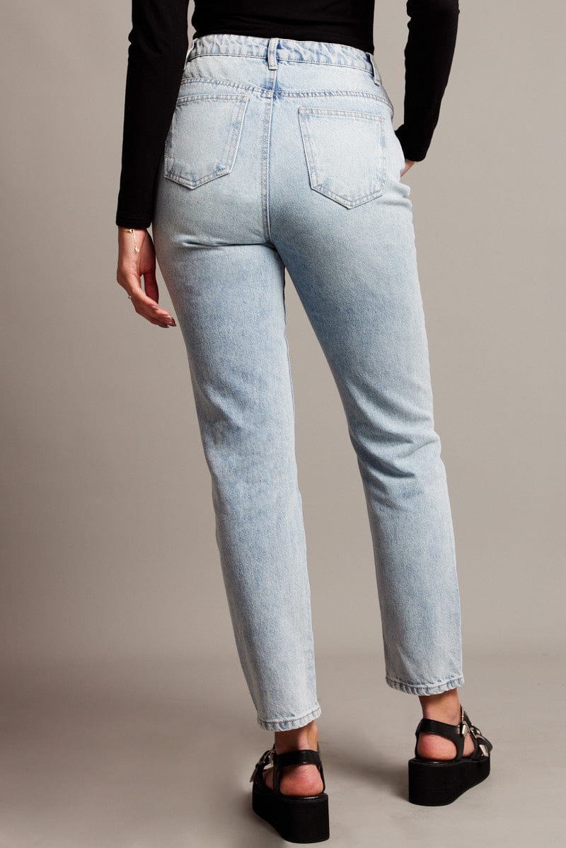 Denim Boyfriend Jean High Rise for Ally Fashion