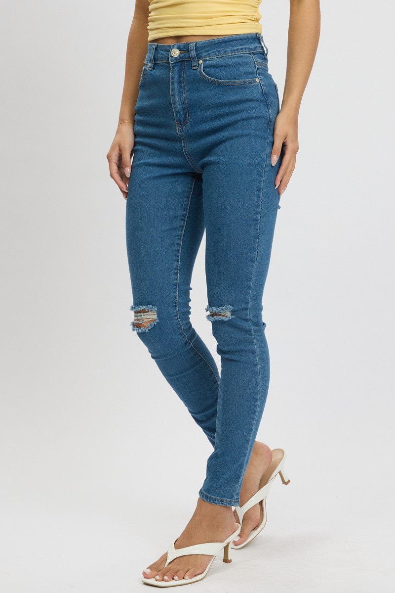 Denim Skinny Jean High Rise for Ally Fashion