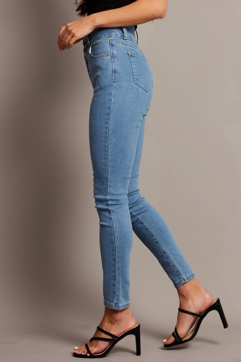 Denim Skinny Jean High Waist for Ally Fashion