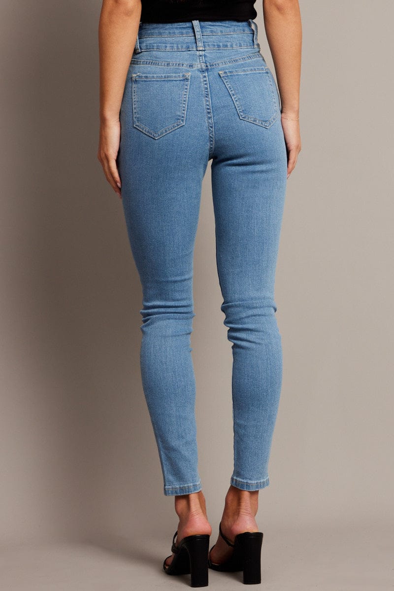 Denim Skinny Jean High Waist for Ally Fashion