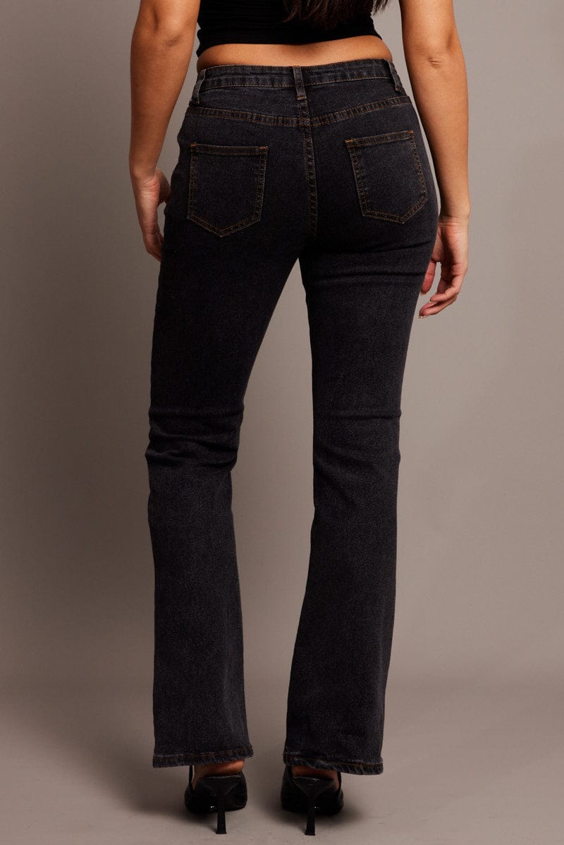 Denim Flare Jean Mid Rise for Ally Fashion