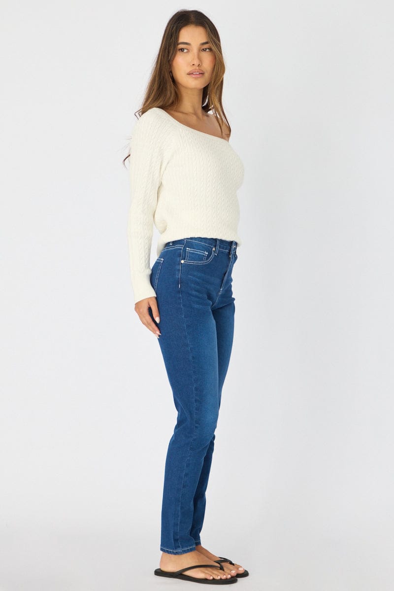 Denim Denim Skinny Jeans High Rise for Ally Fashion