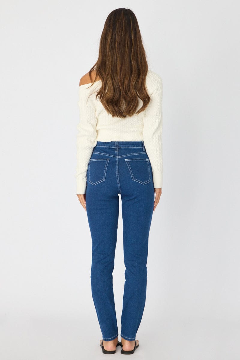 Denim Denim Skinny Jeans High Rise for Ally Fashion