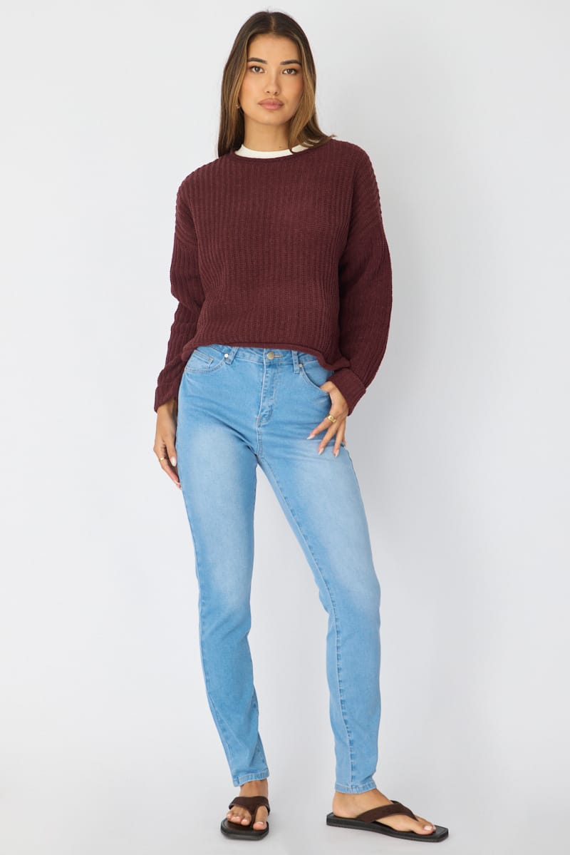 Denim Skinny Denim Jeans High Rise for Ally Fashion