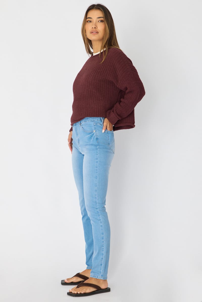 Denim Skinny Denim Jeans High Rise for Ally Fashion