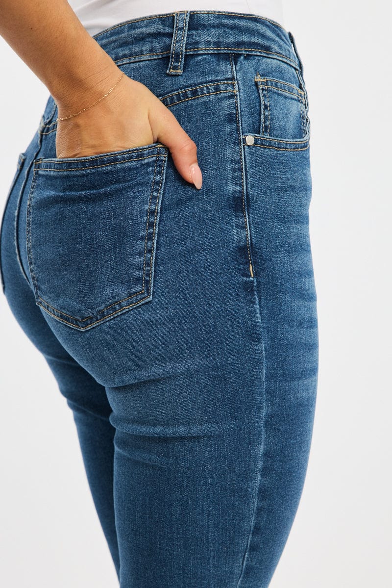 Denim Skinny Jeans High Rise for Ally Fashion
