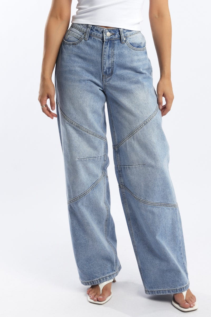 Denim Barrel Jeans Low rise for Ally Fashion