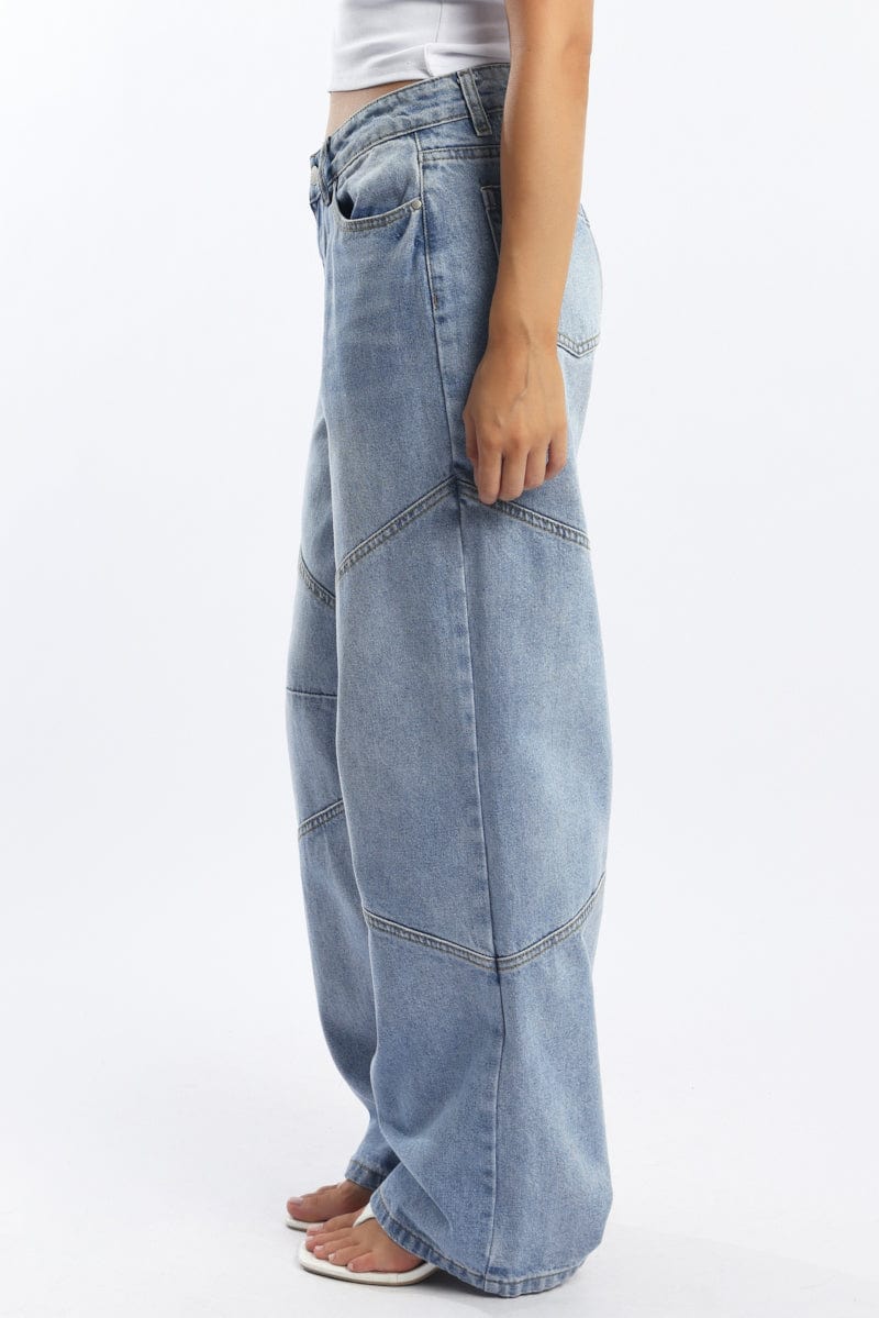 Denim Barrel Jeans Low rise for Ally Fashion