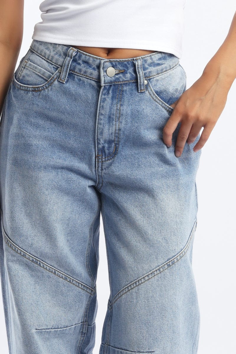 Denim Barrel Jeans Low rise for Ally Fashion