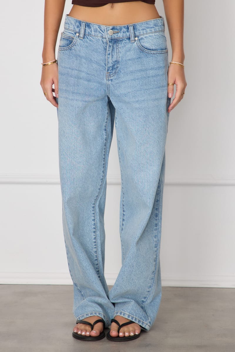 Denim Mid Rise Barrel Leg Jeans for Ally Fashion