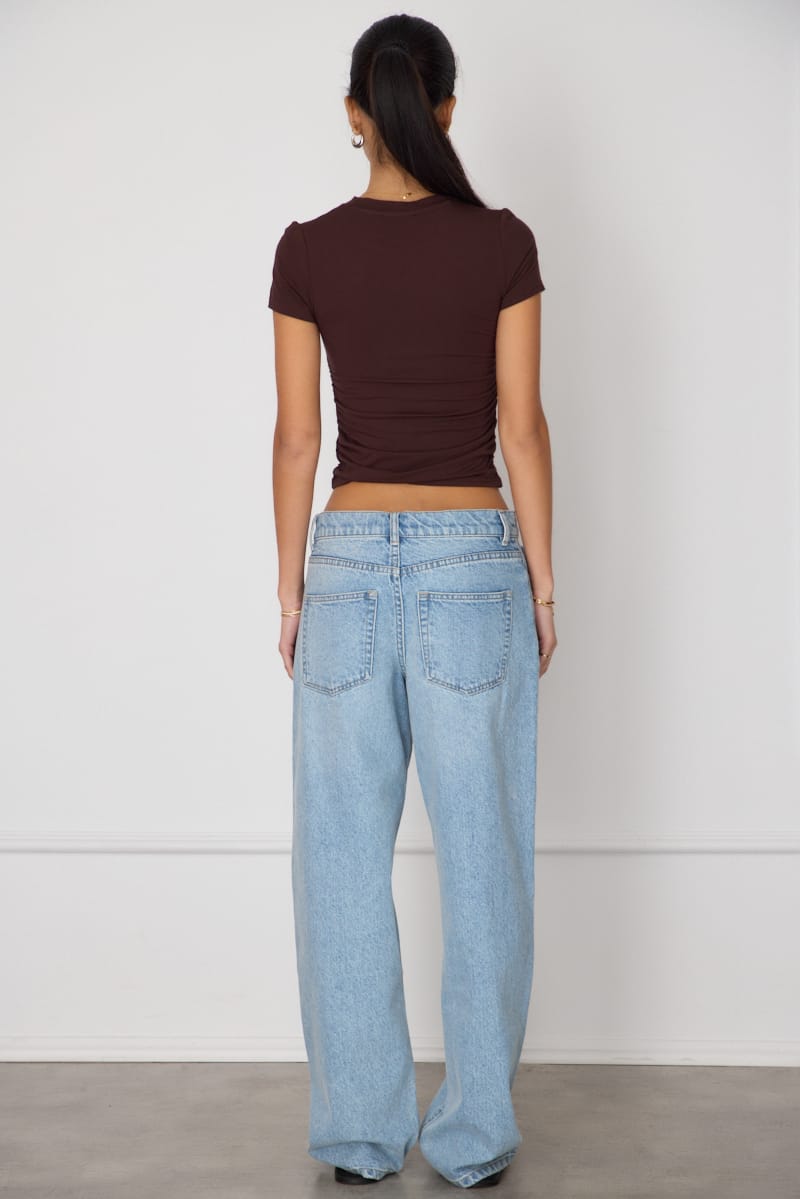 Denim Mid Rise Barrel Leg Jeans for Ally Fashion