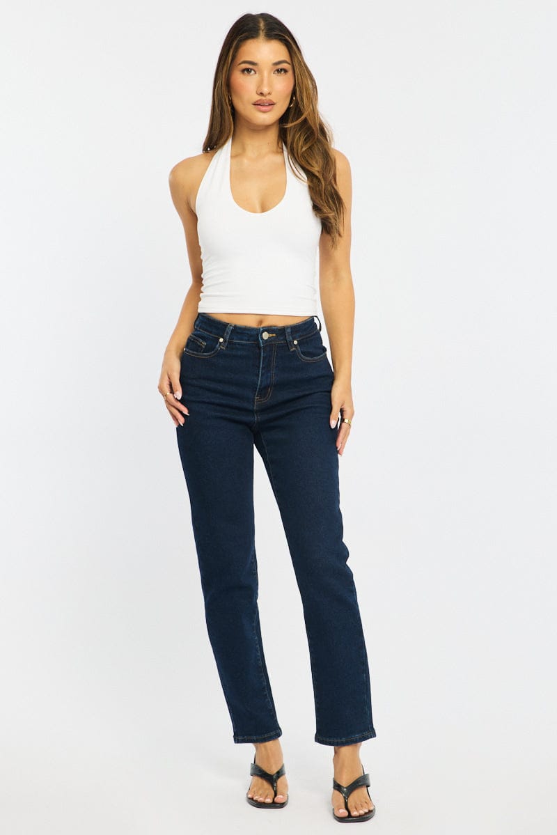 Denim Mom Jeans High Rise for Ally Fashion