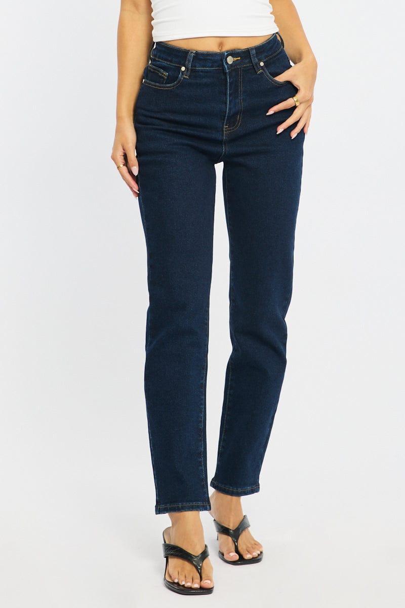 Denim Mom Jeans High Rise for Ally Fashion
