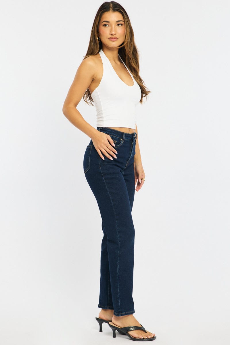 Denim Mom Jeans High Rise for Ally Fashion