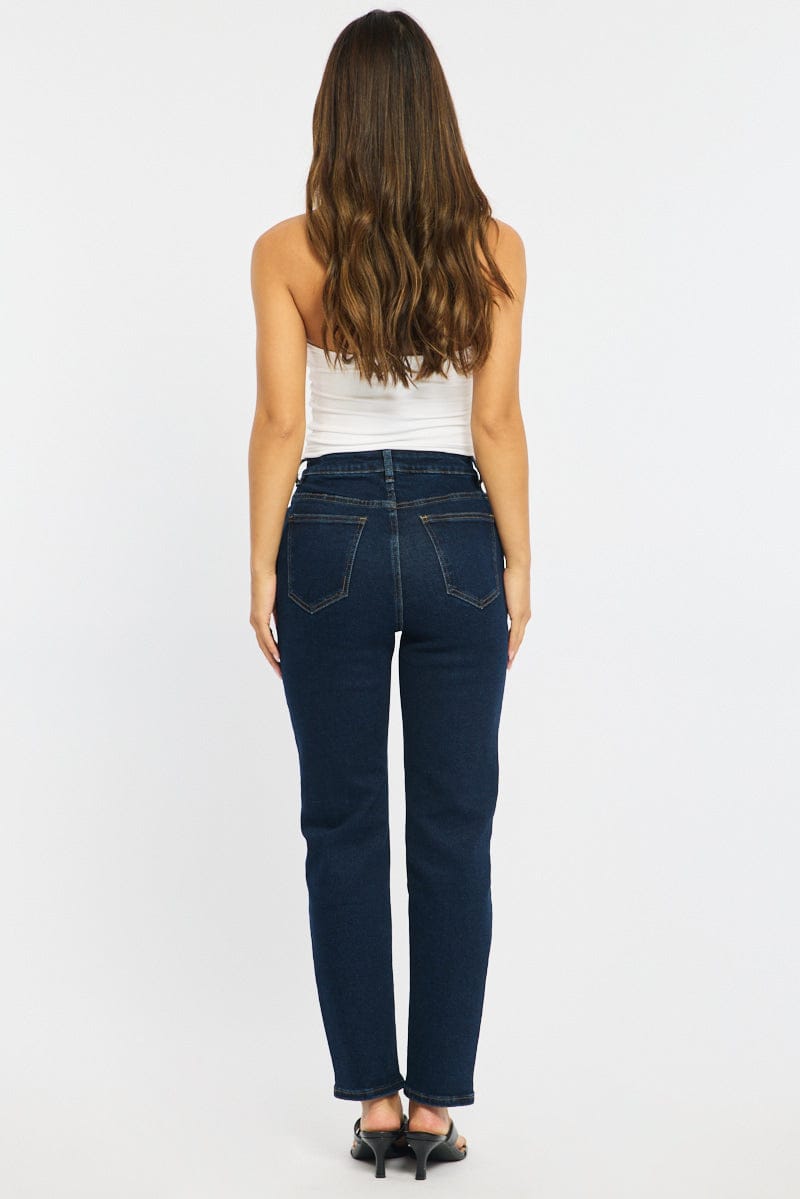 Denim Mom Jeans High Rise for Ally Fashion