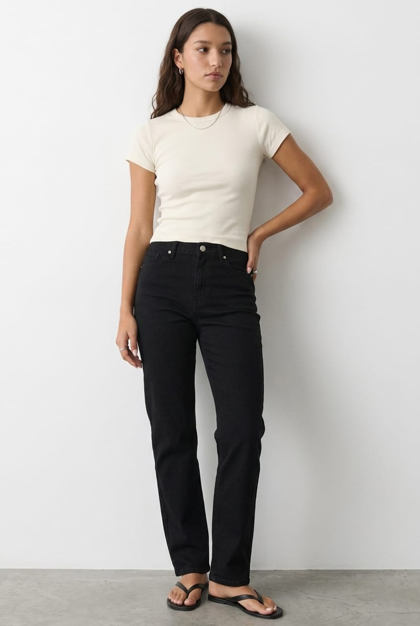 Denim Mom Jeans High-Rise from Ally Fashion