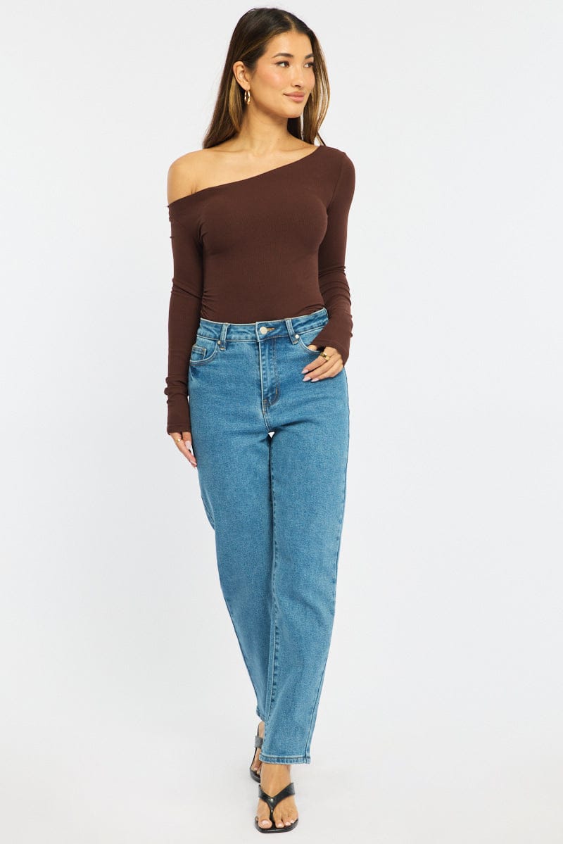 Denim Mom Jeans High Rise for Ally Fashion