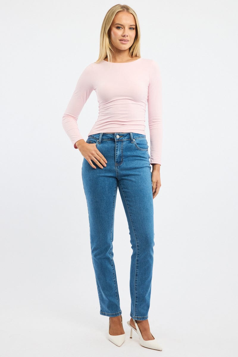 Denim Mom Jeans High Rise for Ally Fashion