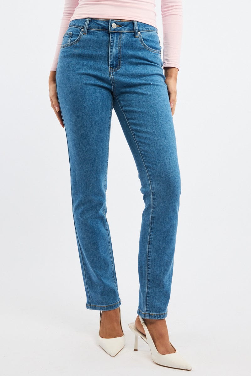 Denim Mom Jeans High Rise for Ally Fashion