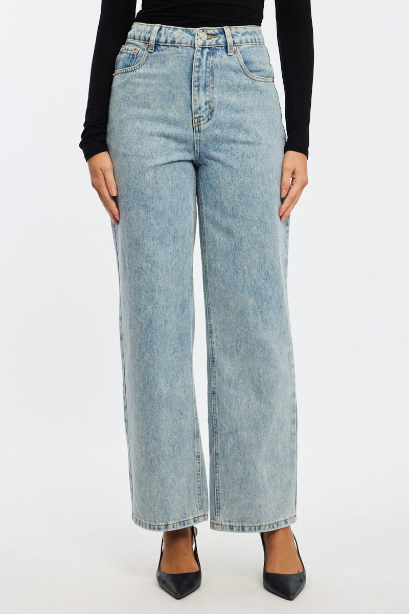 Denim Baggy Jeans Low Rise for Ally Fashion