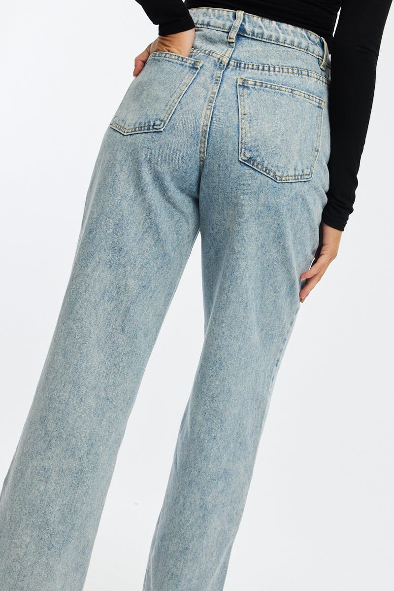 Denim Baggy Jeans Low Rise for Ally Fashion