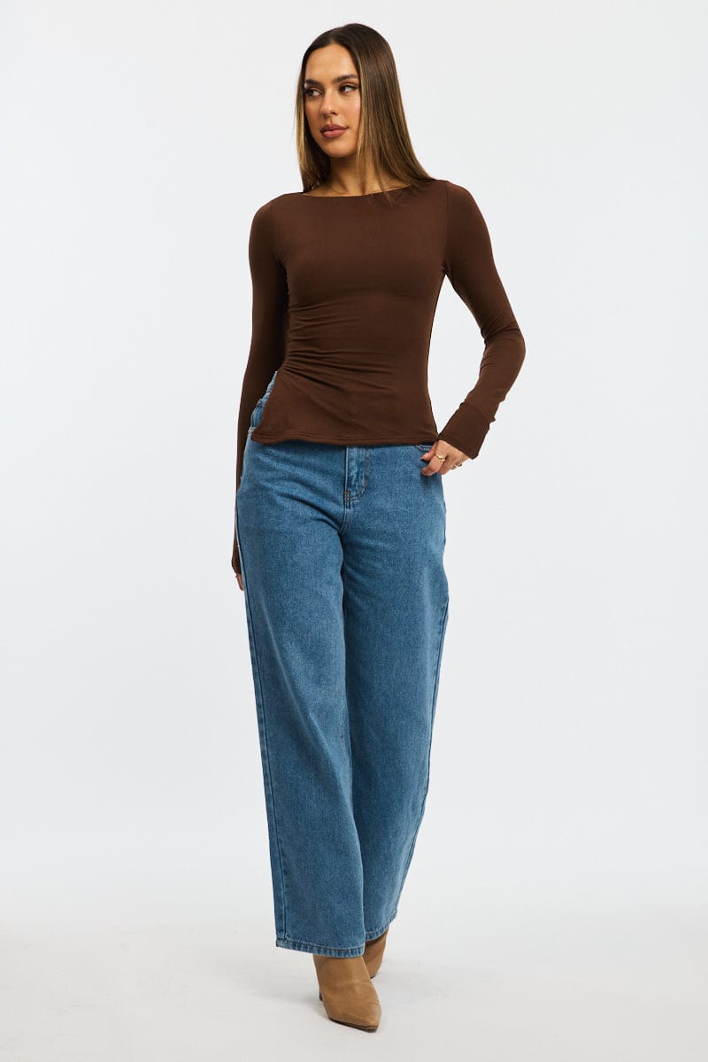 Denim Baggy Jeans Low Rise for Ally Fashion
