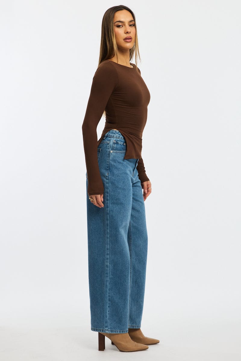 Denim Baggy Jeans Low Rise for Ally Fashion