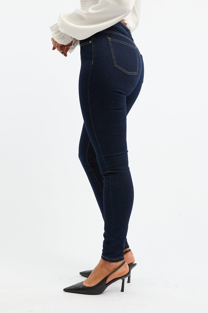 Denim Skinny Jeans High Rise for Ally Fashion