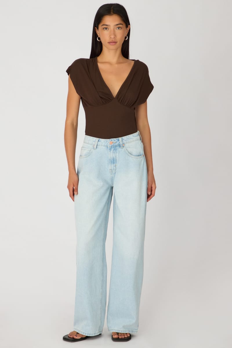 Denim Slim Wide Jeans Mid Rise for Ally Fashion