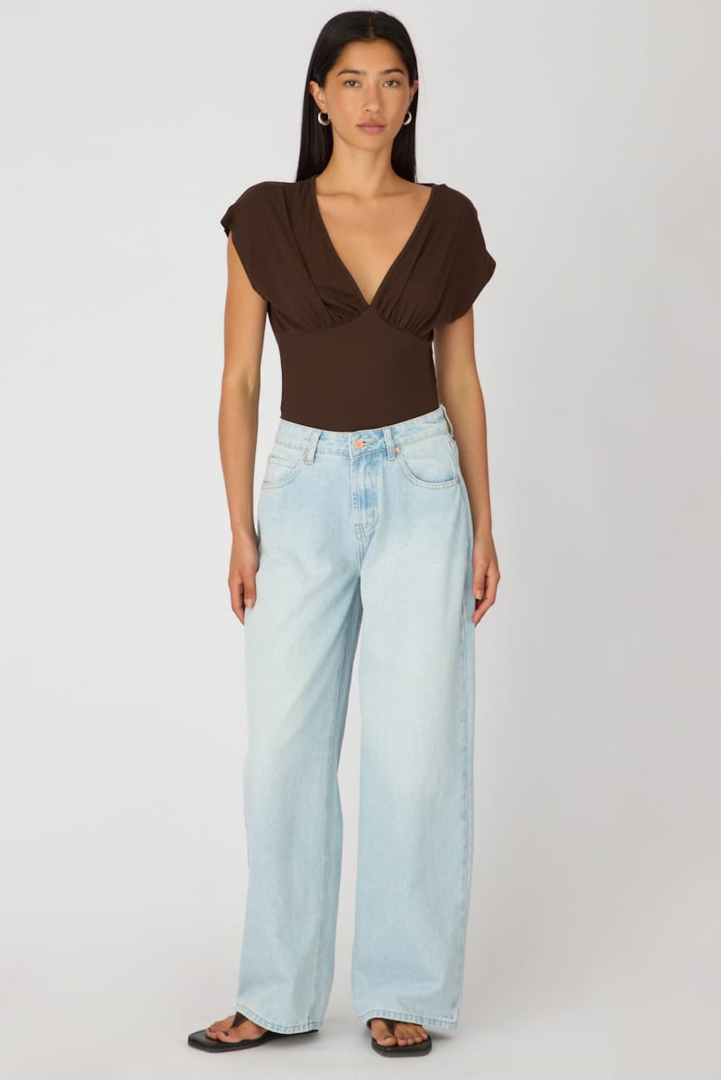 Denim Slim Wide Jeans Mid Rise for Ally Fashion