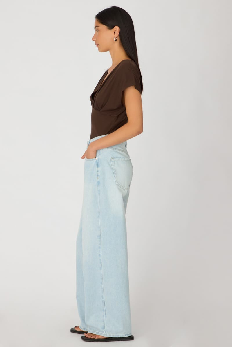 Denim Slim Wide Jeans Mid Rise for Ally Fashion