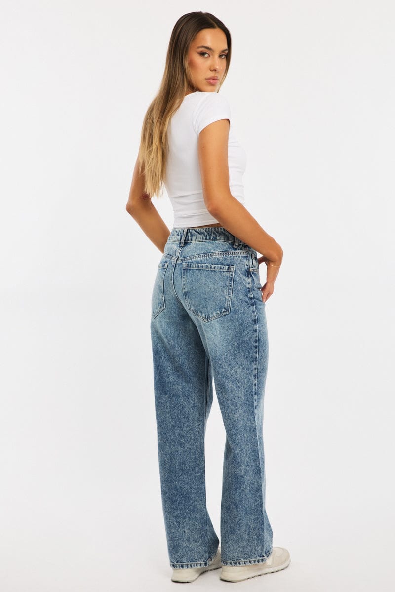 Denim Baggy Jeans Low Rise for Ally Fashion
