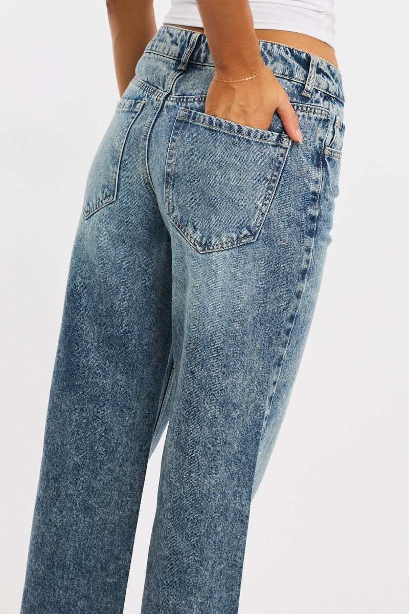 Denim Baggy Jeans Low Rise for Ally Fashion