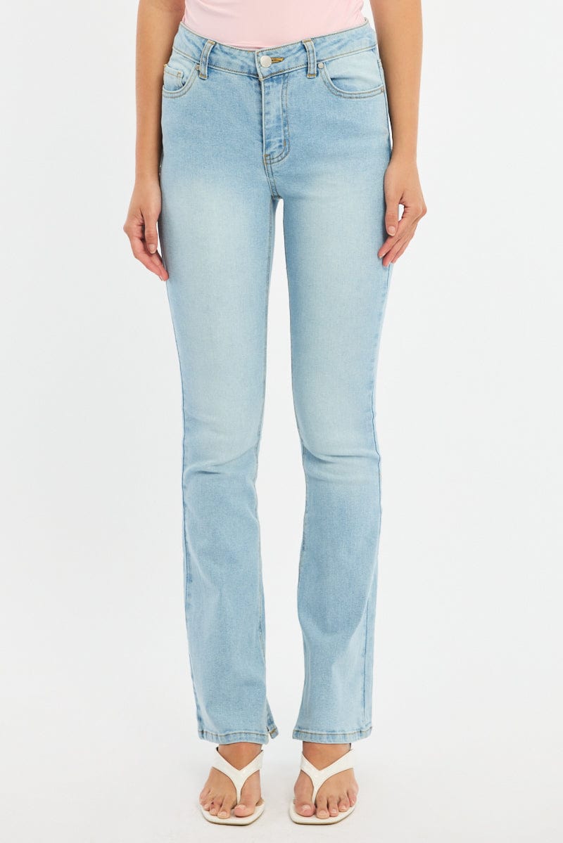 Denim Flare Jeans Mid Rise for Ally Fashion
