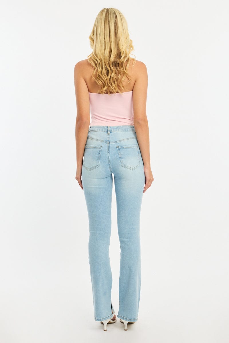 Denim Flare Jeans Mid Rise for Ally Fashion