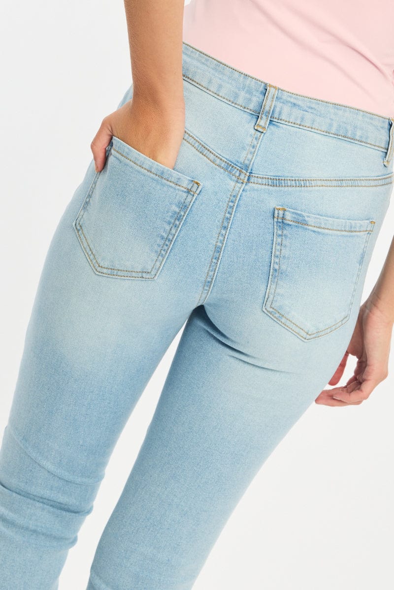 Denim Flare Jeans Mid Rise for Ally Fashion