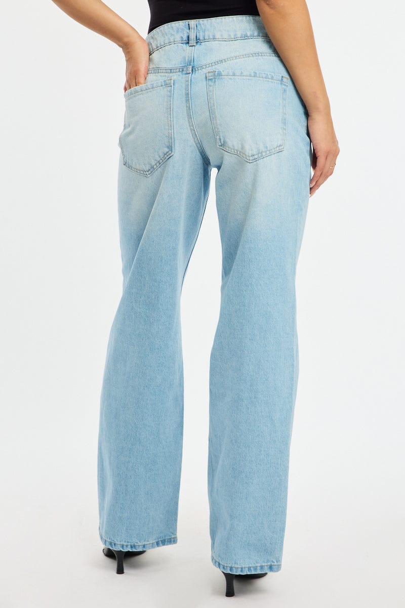 Denim Baggy Jeans Low Rise for Ally Fashion